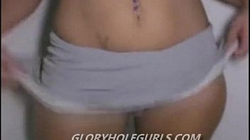 Strip and handle this glory hole bitch