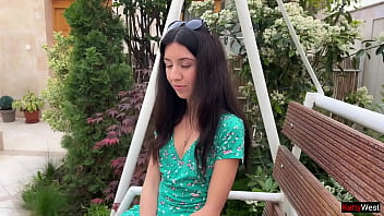 Hottie lost the game and had to walk with cum on her face cumwalk