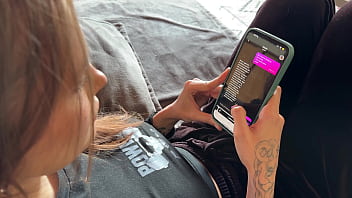 Wife get jealous to ai bot but get arouse and get cum on her ass