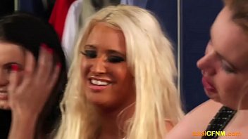 Three horny milfs suck cock