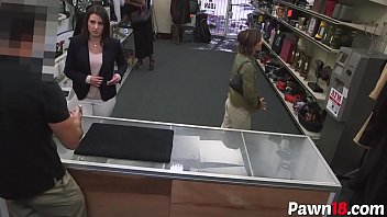 Hot milf gets r at pawnshop