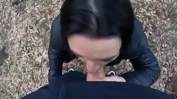 Blow job in the woods with my husband friend down jacket fetish 249i received a new down jacket from my husband so i wa Blow job in the woods with my husband friend down jacket fetish 249i received a new down jacket from my husband so i wa