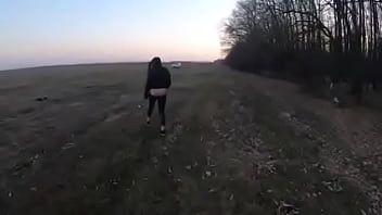 Blow job in the woods with my husband friend down jacket fetish 249i received a new down jacket from my husband so i wa