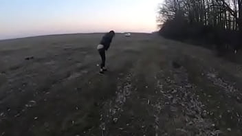 Blow job in the woods with my husband friend down jacket fetish 249i received a new down jacket from my husband so i wa