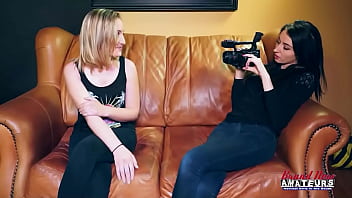 Skinny olyssia and kinky ryann lick their pussies and share a dick to milk