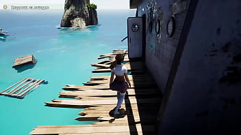 Every dick on this island is obliged to visit lara croft's pussy game hentai 3d