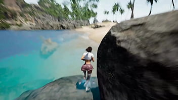 Every dick on this island is obliged to visit lara croft's pussy game hentai 3d