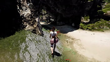 Every dick on this island is obliged to visit lara croft's pussy game hentai 3d