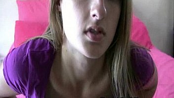 Amateur skinny teen fingering tight pussy