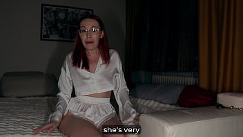 Redhead aunt sleeps over and secretly craves my cock all night