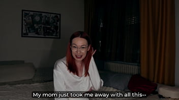 Redhead aunt sleeps over and secretly craves my cock all night