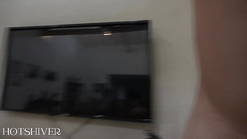 Hot redhead gets fucked and cummed on while sharing cock with her blonde friend