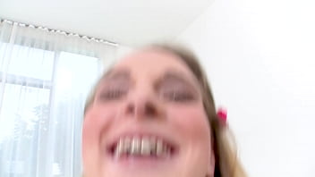 Abbie anderson 19 yo huge cock pov blowjob and cum facial