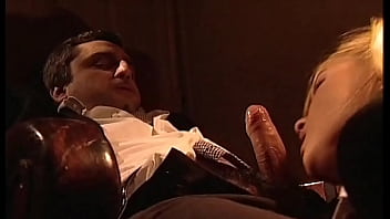 Jasmine a blow job under the desk for the mafia boss