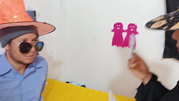 Nymphomaniac witch fucks everyone who visits her halloween sex