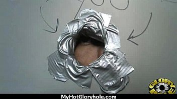 White milf sucking and licking a black cock 11