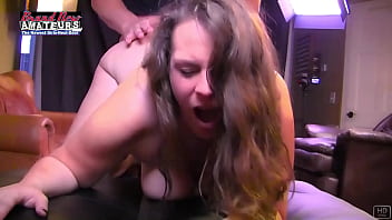 Classy brunette lilly sucks a cock and gets deeply fucked doggystyle