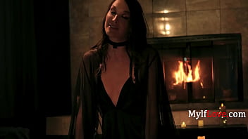 Petite and tall milf performs sex demon summoning ritual for a hard fuck