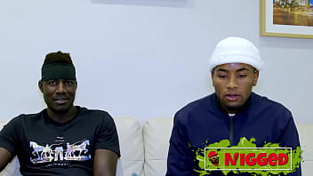 A beautiful young woman goes on a blind date enters a dark room and fucks two black guys inna black's interracial threesome in nigged