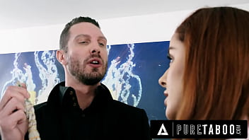 Petite brunette seduces important man