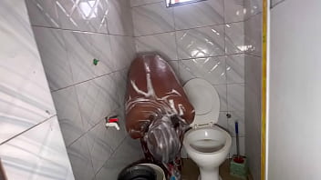 Shower time with a big cock