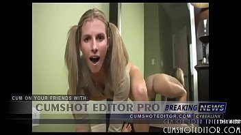 Blonde teen draining cock pov