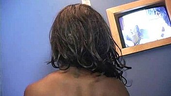 Horny ebony suck the juice from big white gloryhole 30