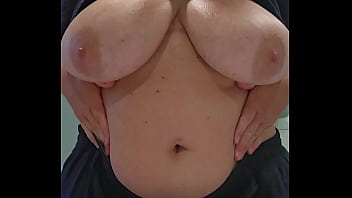 Screamscene playing with my huge natural tits