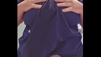 Screamscene playing with my huge natural tits