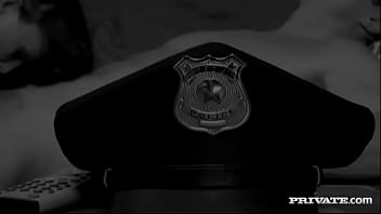 Police woman natali talks to a man before sucking and fucking him