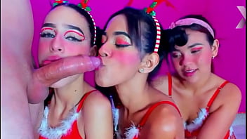 Mygod rough throat fucking of these girls dressed in christmas