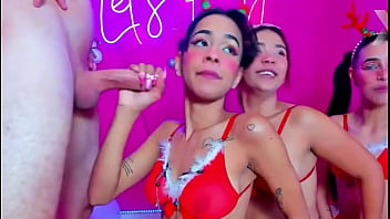 Mygod rough throat fucking of these girls dressed in christmas