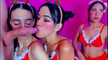 Mygod rough throat fucking of these girls dressed in christmas Mygod rough throat fucking of these girls dressed in christmas