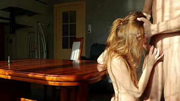 Greedily fucked stepsister's pussy after her slutty striptease for me taboo sex