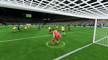 Gaulao mostrando como colocar a mão na bola com vontade