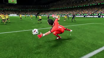 Gaulao mostrando como colocar a mão na bola com vontade