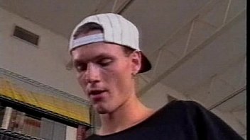 Mature and young pimp