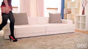 New hot & leg fetish babe in nylon stockings