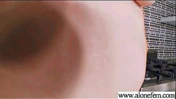 Lovely girl use all kind of things to masturbate vid 02