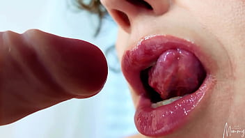 Licking your lollipop oral fetish dildo blowjob bimbo lips