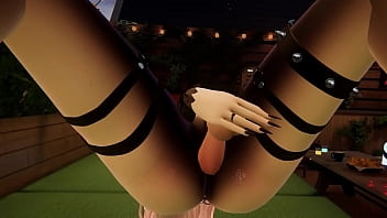 Vrchat succubus pleasures herself in vr