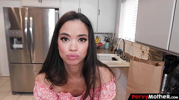 Egg hunter stepmom chasing after her rabbit's eggs