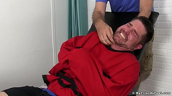 Handsome Hunk Tickled By An Older Guy thumbnail