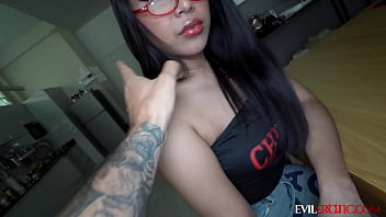 She gets her pussy destroyed behind her best friend back evil erotic