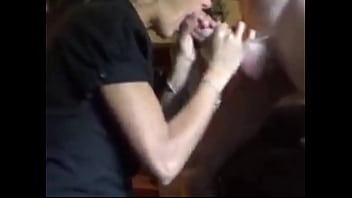 Stranger swallowing my husband's cock