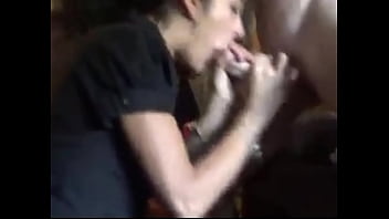 Stranger swallowing my husband's cock