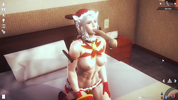 At the christmas night ciri get fucked hard