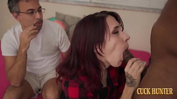 Redhead tattooed wife scarlett foxx rides sex therapist fat bbc