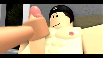 Blonde robloxian girl has sex with dark brunet robloxian boy