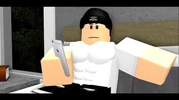 Blonde robloxian girl has sex with dark brunet robloxian boy
